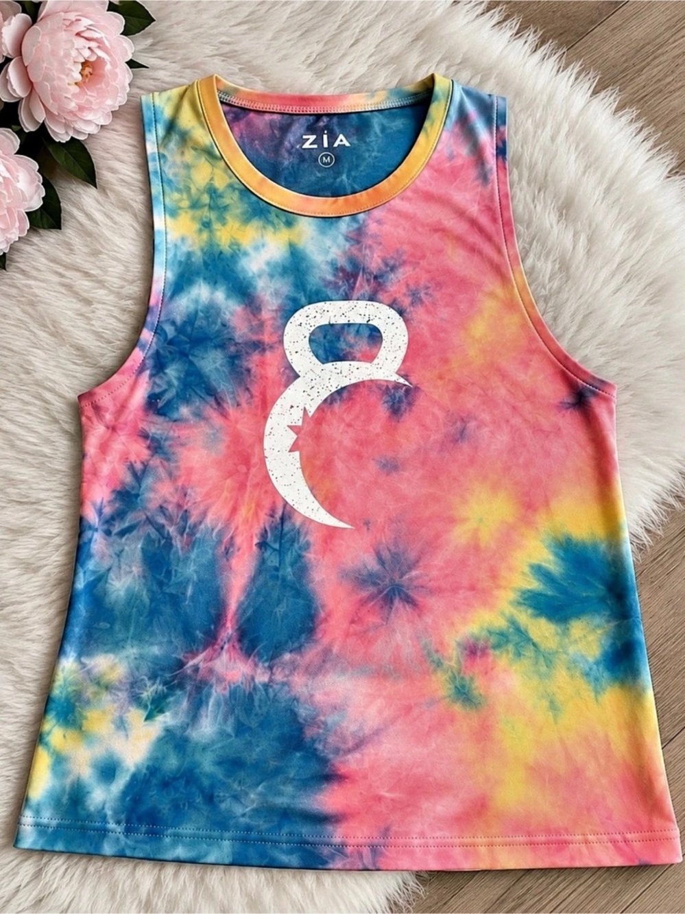 Zyia Tie-Dye Tank Top in Multicolor Like New